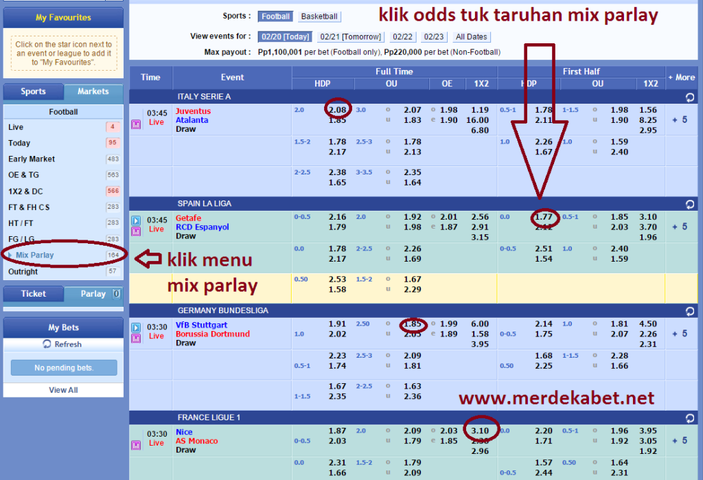 mix parlay sbobet