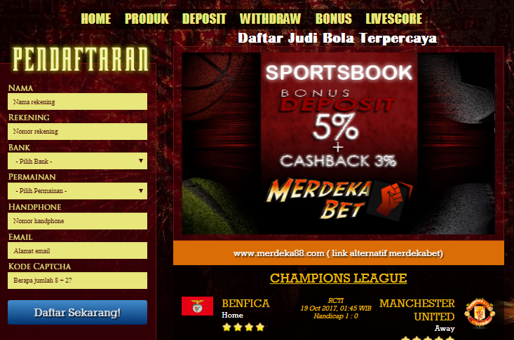 Cara Daftar Merdekabet