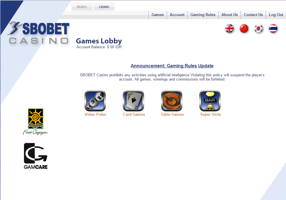 cara daftar game casino slot